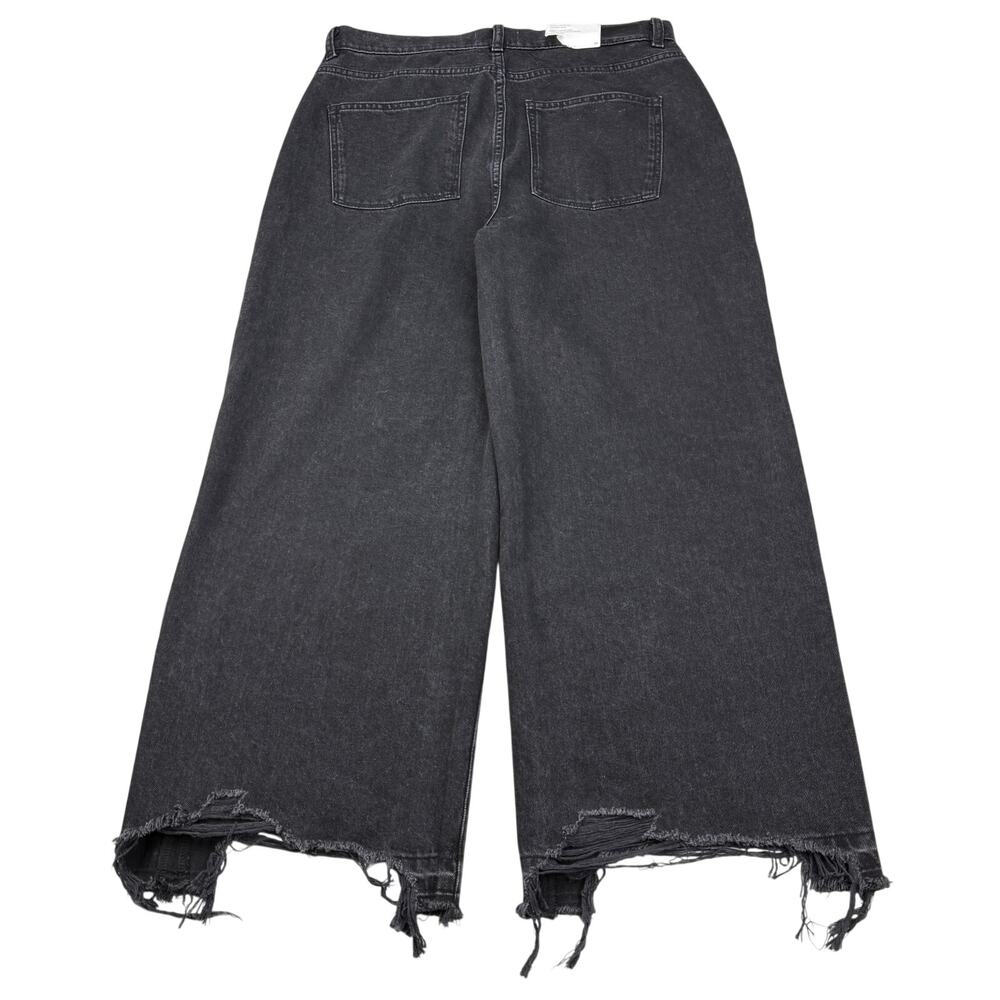 NWT DL1961 Hepburn Wideleg 27" Distressed Jean Size 24 Lark - Picture 6 of 11